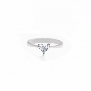 0.22 CT Pırlanta Kalp Yüzük